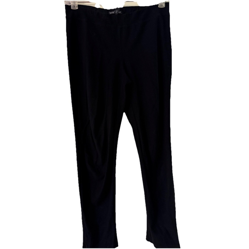 Eileen Fisher System Legging Pants Size XS Black Pull On‎ Jersey Knit 28 x 29
